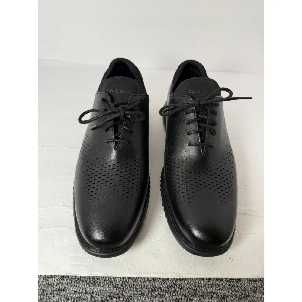 Cole Haan Zerogrand Wing Oxford Mens 10W Black Leather Shoes C23832